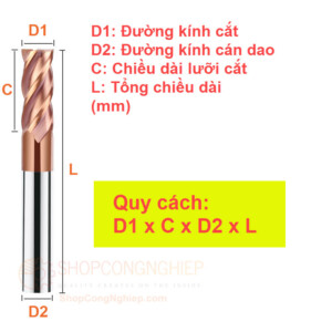 dao phay ngon hop kim tungsten hrc60 unc day phang 4 luoi cat 4