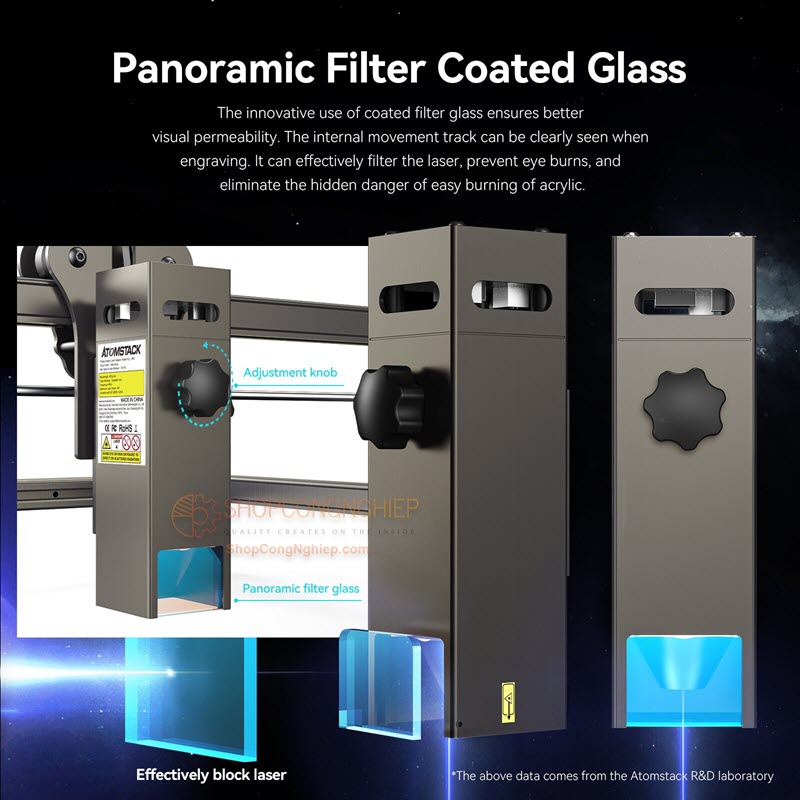 may khac laser atomstack s10 x7 pro 50w 3